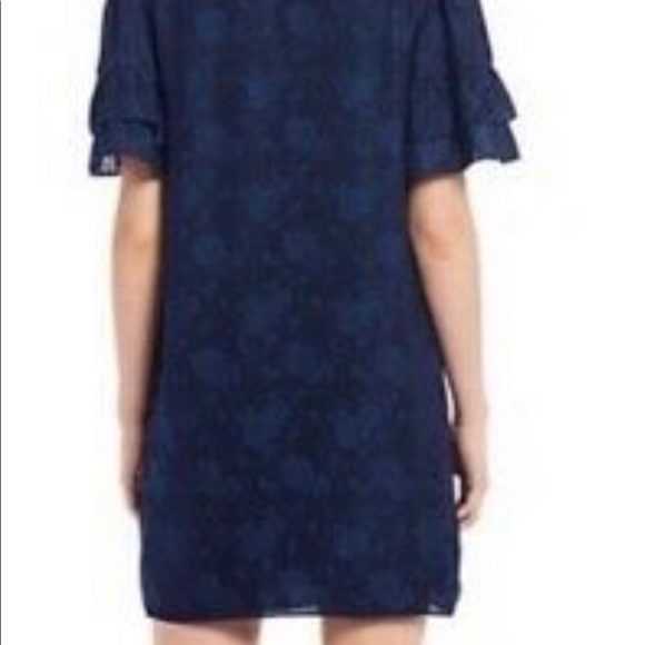 50 % OFF SALE! NWT Chelsea & Violet blue floral silk feeling party dress - Picture 3 of 8